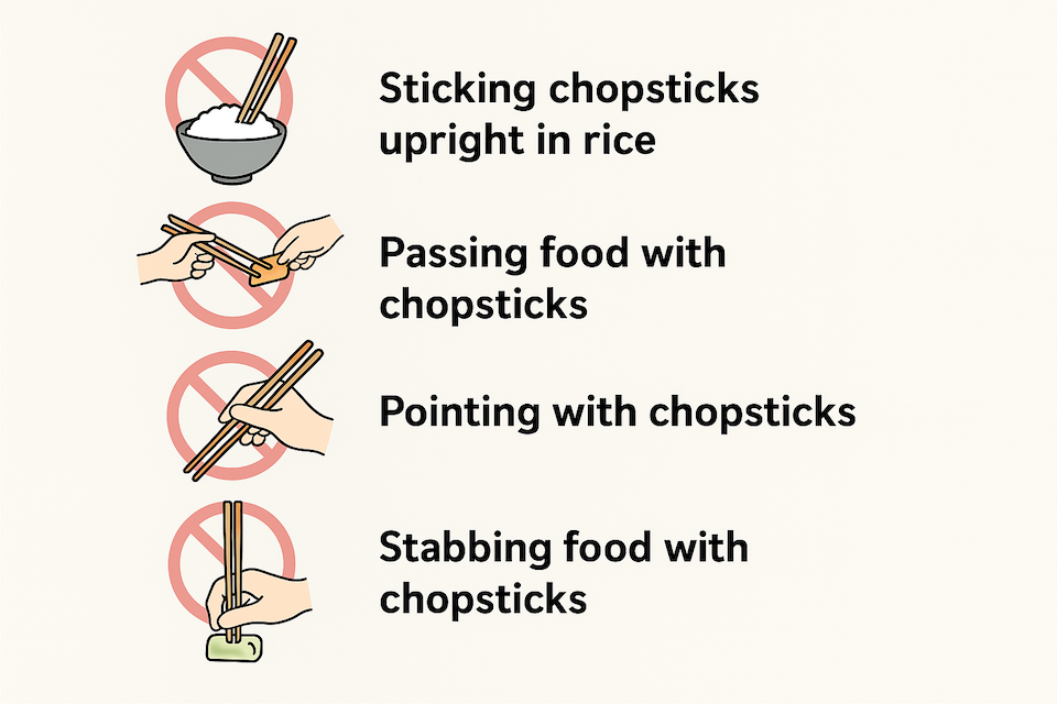 ommon chopstick mistakes