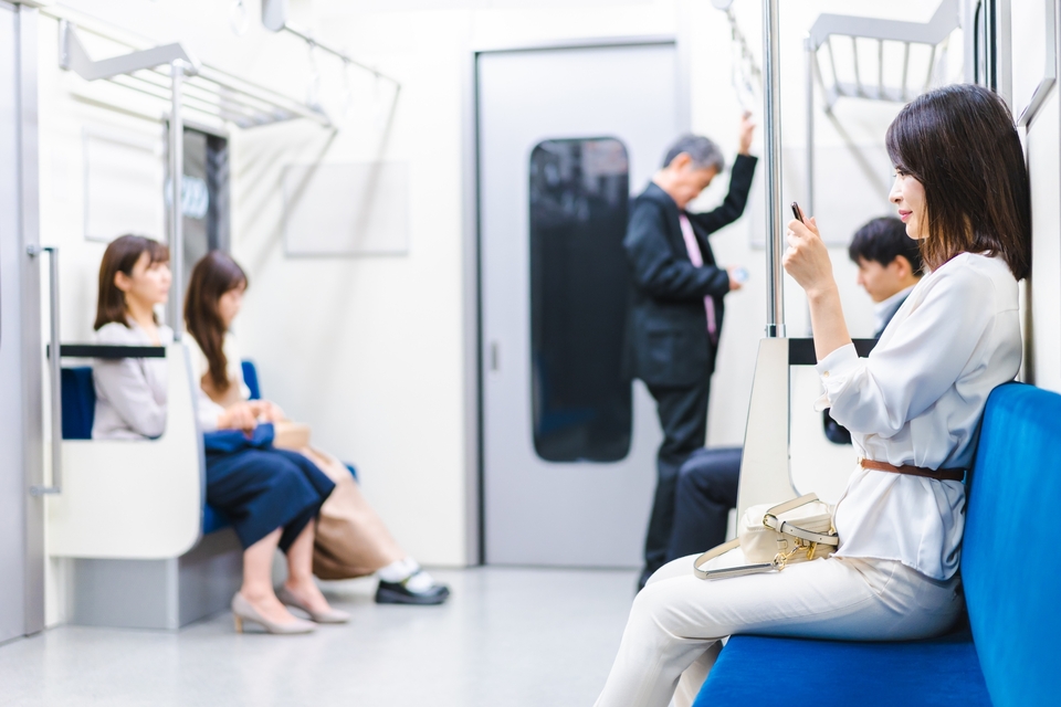 Quiet behavior on Japanese public transportation