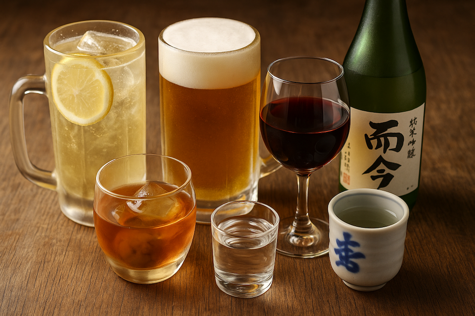 Drinks at izakaya