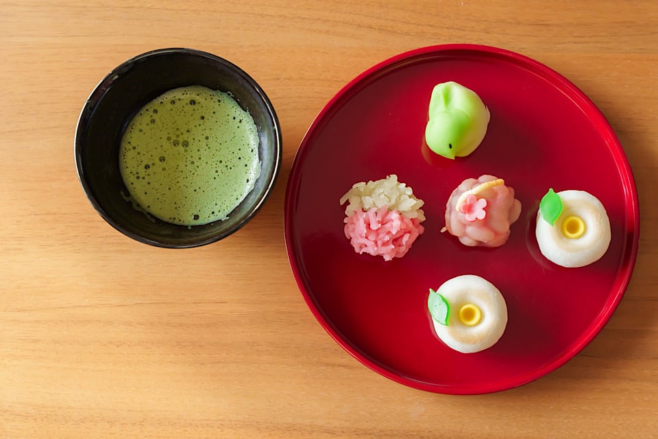 Cherry Blossoms wagashi