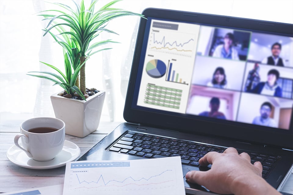 Online coordination meeting for a Japan incentive travel program