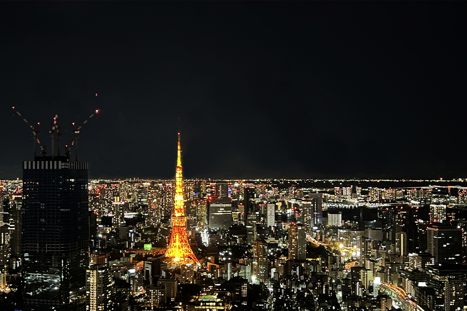 Tokyo skyline at night for corporate incentive travel and executive events in Japan